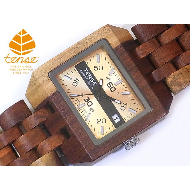 tense 腕時計 カナダ製 tense テンス 日本総輸入元 2年保証 カナダ 木製 37mm 腕時計 ウッド
