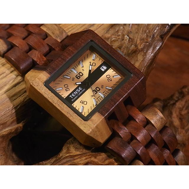 tense テンス 日本総輸入元 2年保証 カナダ 木製 37mm 腕時計 ウッド