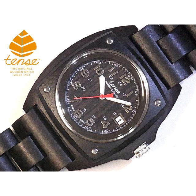 カナダ製 Tense ウッドウォッチ 木製 腕時計 メンズ 日本製ムーブメント 安心の国内メンテナンス対応 日付機能付｜canadianselect