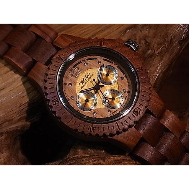 tense テンス 日本総輸入元 2年保証 カナダ 木製 45mm 腕時計 ウッド