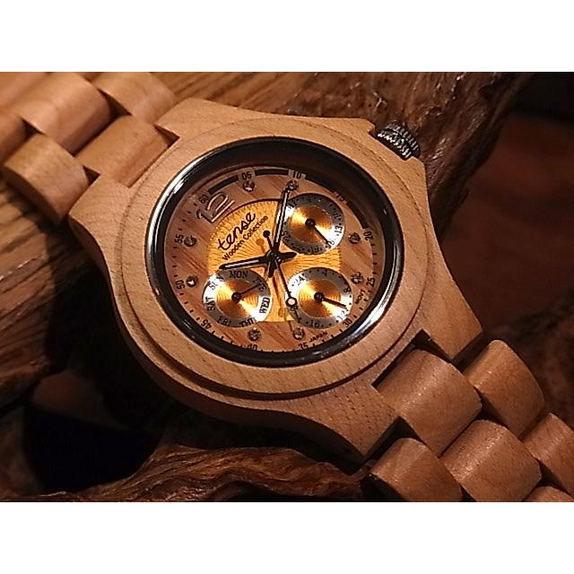 tense テンス 日本総輸入元 2年保証 カナダ 木製 45mm 腕時計 ウッド 