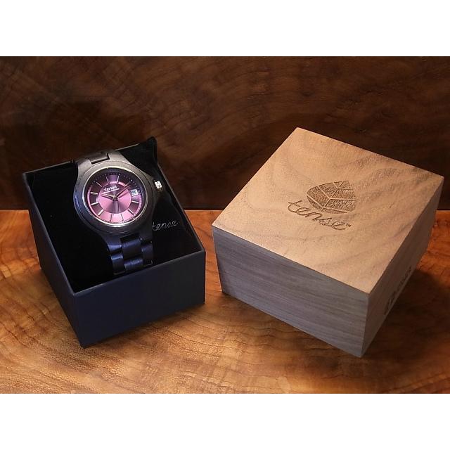 カナダ製 Tense ウッドウォッチ 木製 腕時計 メンズ 日本製ムーブメント 安心の国内メンテナンス対応 日付機能付｜canadianselect｜04