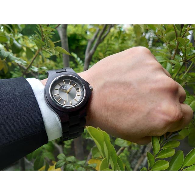 tense テンス 日本総輸入元 2年保証 カナダ 木製 45mm 腕時計 ウッド