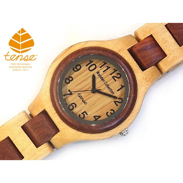 カナダ製 tense ウッドウォッチ 木製 腕時計 メンズ レディース 日本製ムーブメント 安心の国内メンテナンス対応