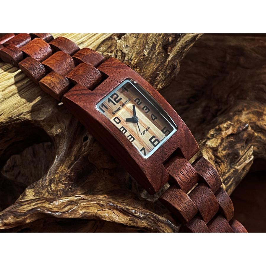 TENSE 腕時計　未使用品　木製　カナダ tense テンス 日本総輸入元 2年保証 カナダ 木製 22mm 腕時計 艶熟時愉