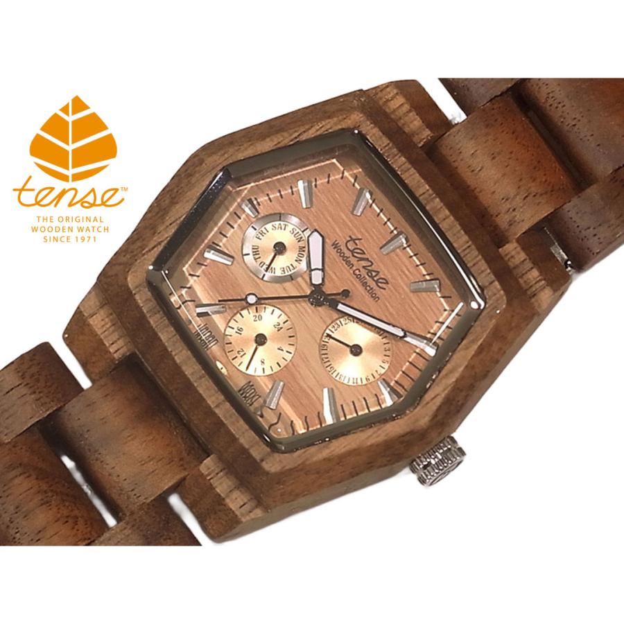 tense テンス 日本総輸入元 2年保証 カナダ 木製 腕時計 40mm ウッド
