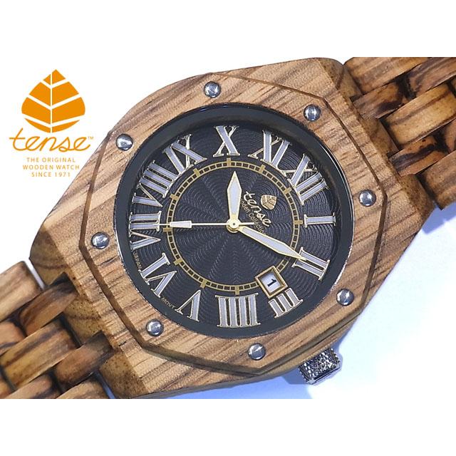 tense テンス 日本総輸入元 2年保証 カナダ 木製 45mm 腕時計 ウッド