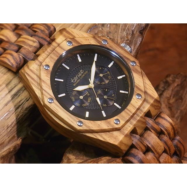 カナダ製 Tense ウッドウォッチ 木製 腕時計 メンズ 日本製ムーブメント 安心の国内メンテナンス対応 日付機能付｜canadianselect｜02