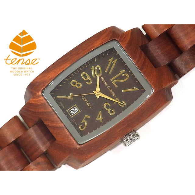 カナダ製 Tense ウッドウォッチ 木製 腕時計 メンズ 日本製