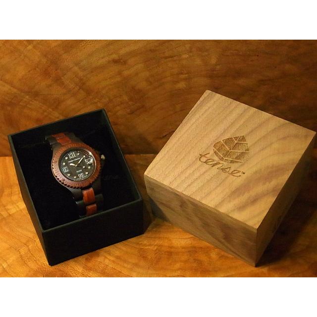 tense テンス 日本総輸入元 2年保証 カナダ 木製 37mm ウッドウォッチ