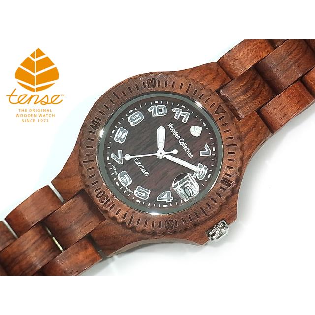 TENSE 腕時計　未使用品　木製　カナダ tense テンス 日本総輸入元 2年保証 カナダ 木製 37mm ウッドウォッチ