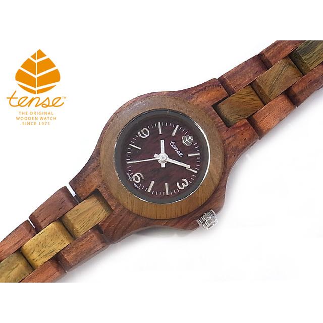 カナダ製 Tense ウッドウォッチ 木製 腕時計 レディース 日本製ムーブメント 安心の国内メンテナンス対応
