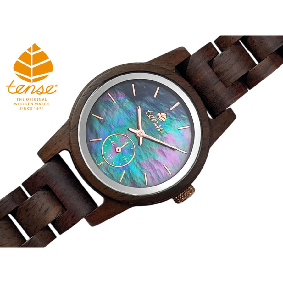 tense テンス 日本総輸入元 2年保証 カナダ 木製 34mm 腕時計 ウッド