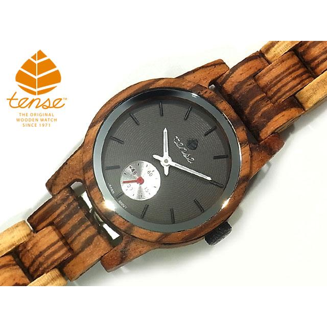 tense テンス 日本総輸入元 2年保証 カナダ 木製 34mm 腕時計 ウッド