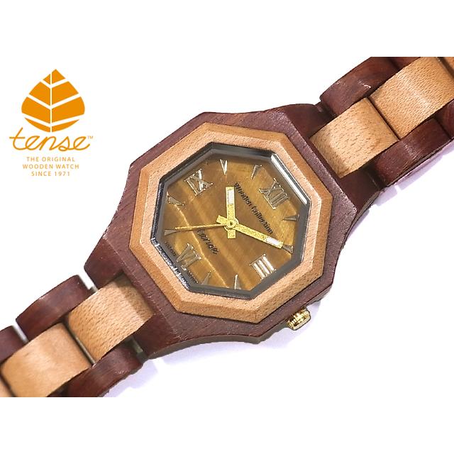カナダ製 Tense ウッドウォッチ 木製 腕時計 レディース 日本製ムーブメント 安心の国内メンテナンス対応