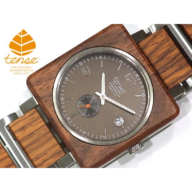 tense テンス 日本総輸入元 2年保証 カナダ 木製 40mm 腕時計 ウッド