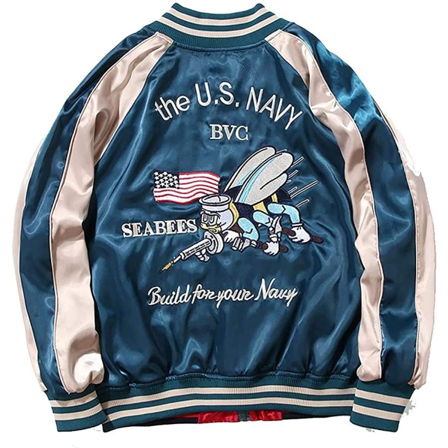 ニーマンバイ 刺繍 リバーシブル スカジャン 2way 長袖 春秋 おおきい おしゃれ お洒落 きれいめ かわいい かっこいい めんず メンズ カ フリース Www Swagpur Com