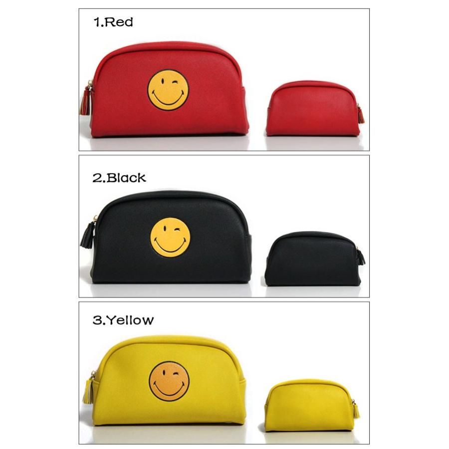 化粧ポーチ メイクポーチ 小物入れ スマイル ポケット 文房具入れ