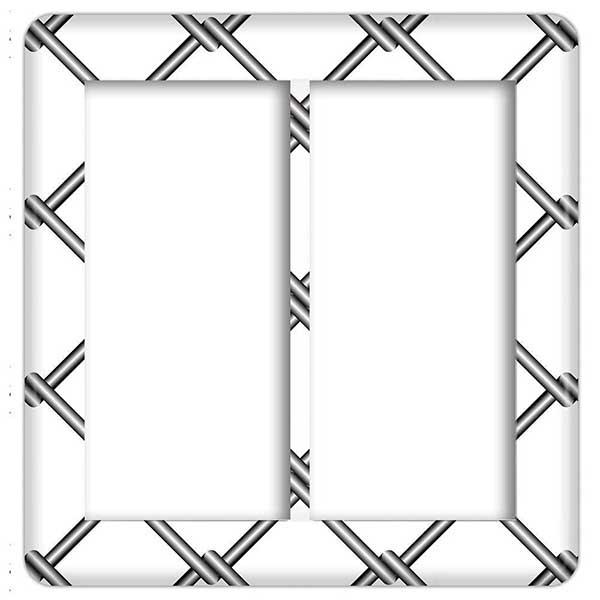 パナソニック 【コスモワイドシリーズ21】2連 コンセントプレート