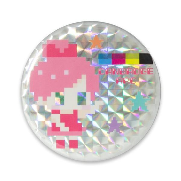 白ホログラムタイプ缶バッジ（スクエア） | 