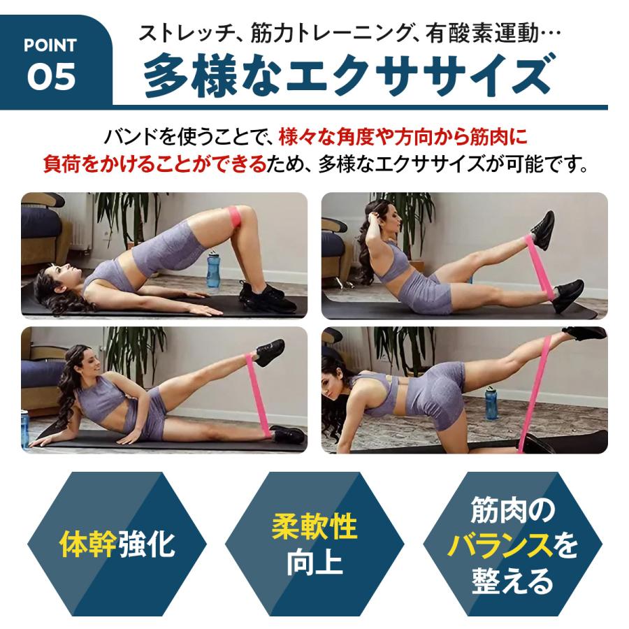 トレーニングチューブ ゴムバンド ダイエット リハビリ エクササイズ 