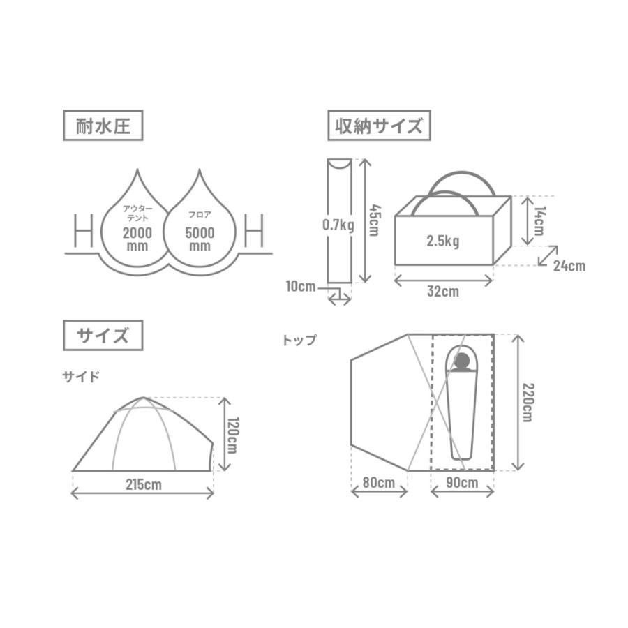 DOD（ディオーオーディー） めんだこテント : Cancamp - 通販 - Yahoo