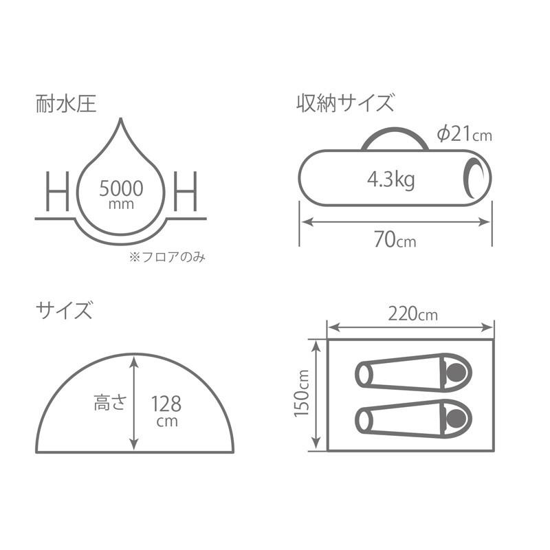 テント 【DOD認定正規取引店】DOD コットン100%生地を使用した