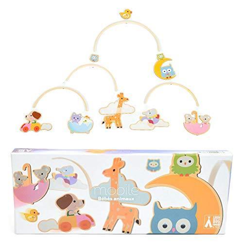 本店は Djeco ジェコ ウッドモビール ベイビーアニマル Dd043 モビール メリー ベッドメリー ベビールーム ガーラン 100 の保証 Traumazim Com