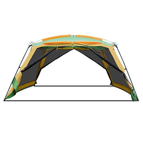 かわいい！ ポータブル折りたたみビーチ雨のテントに大きなスペースをオーニング屋外パーゴラキャンプ8-10人のバーベキュー テント ペグハンマー