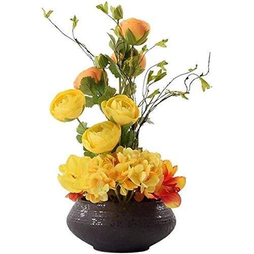 Cand Japan花瓶装飾造花と鉢植えの偽花中国風のライトセラミック花瓶造花 宴会ホームオフィス装飾ギフト用 史上一番安い