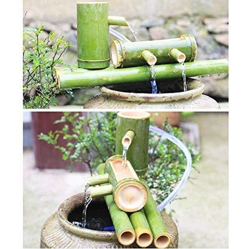 [即日発送] 日本庭園の装飾、竹の噴水キットポンプ付きソーラー竹低水噴水、日本の禅の装飾の滝屋内/屋外の竹の滝、長さ65cm 【MYK6196554370】(21708円)