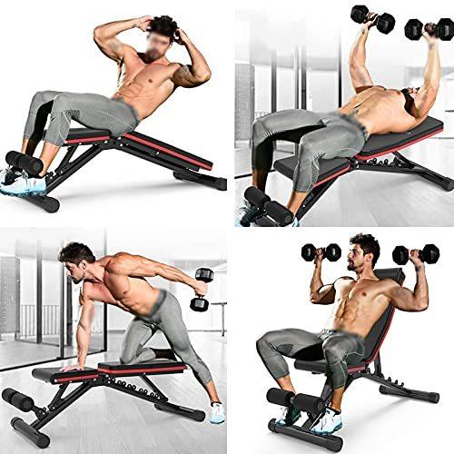 値下げ Amazom 多機能ダンベルベンチ 調節可能な重量ベンチ腹筋運動クランチボードホームジム使用折りたたみ式フィットネス機器腹筋ベンチ ウエイトトレーニング Www Car Engineer Com