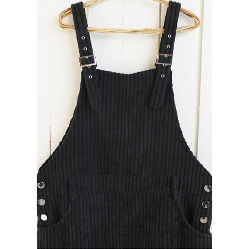 ぷっくりボア コーデュロイ サロペットスカート ロングスカート 裏地