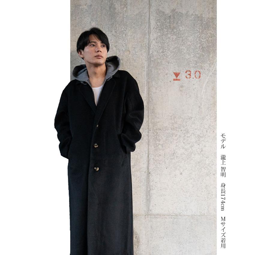 メンズ ロングコート シングル ブラック メンズファッション メンズ ロングコート シングル ブラック メンズファッション