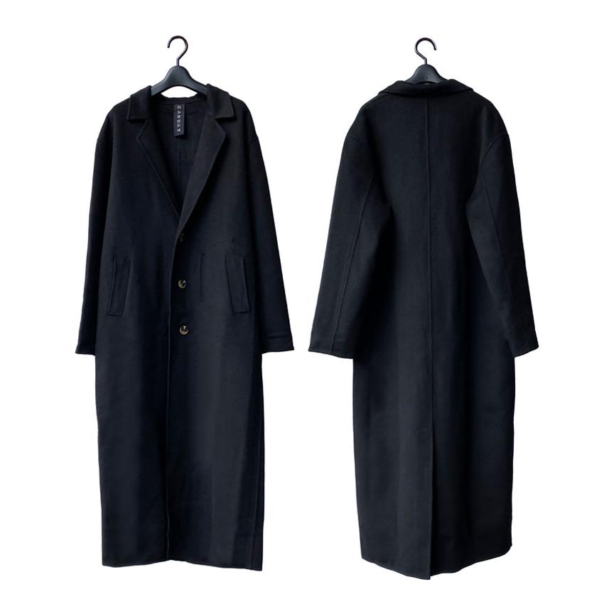メンズ ロングコート シングル ブラック メンズファッション メンズ ロングコート シングル ブラック メンズファッション