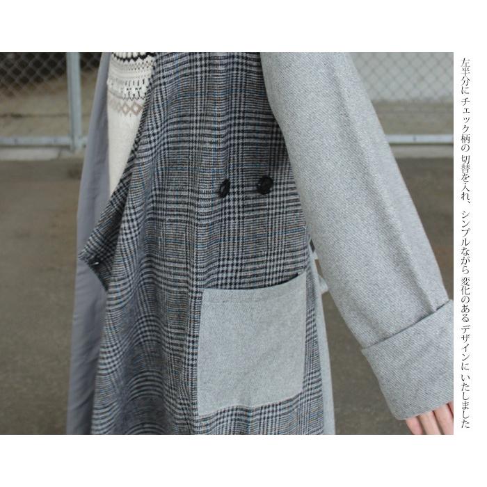 ガウンコート カシュクール アウター マキシ ロング ウールコート