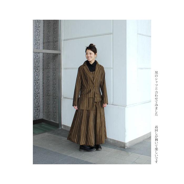 sihemmingshop オリジナル　ワンピース　コート　ブラウン　羽織 スリーピース レイヤード ワンピース クラシックな雰囲気で