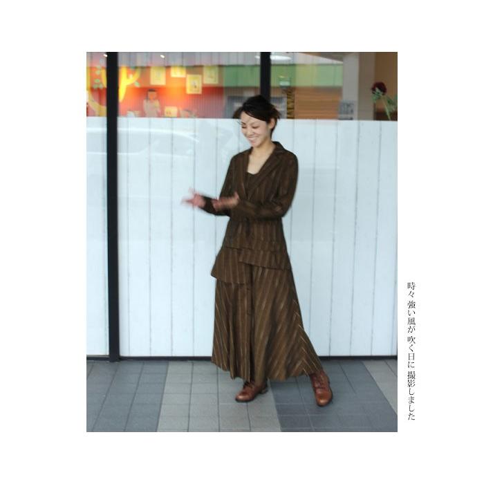 スリーピース レイヤード ワンピース クラシックな雰囲気で