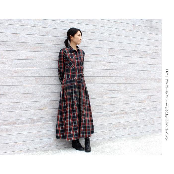 ｌｅｍｏｎトラッドチェックシャツワンピース タータンチェック トラッド クラシカル プリーツ タック シャツワンピース マキシ丈 レディース ワンピース ロング On 0164 Canday 通販 Yahoo ショッピング