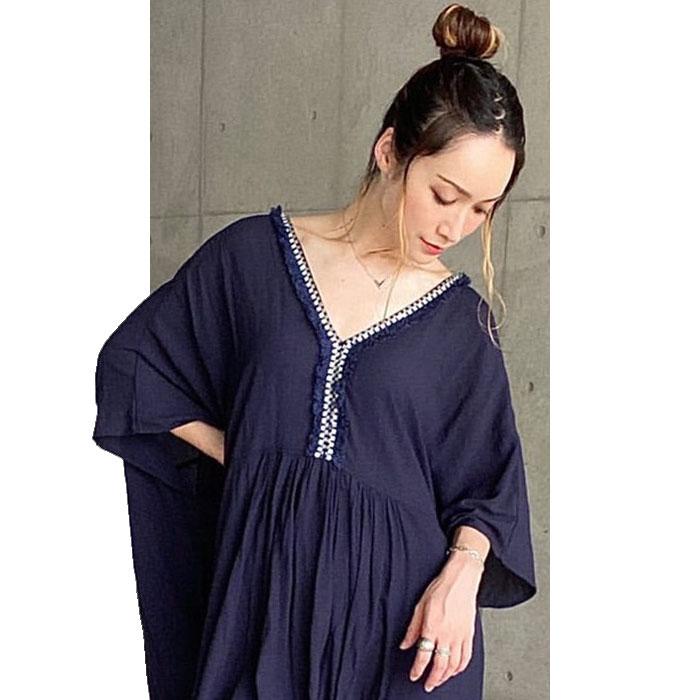 カフタンドレス 2タイプ ゆったり レディースファッション ワンピース