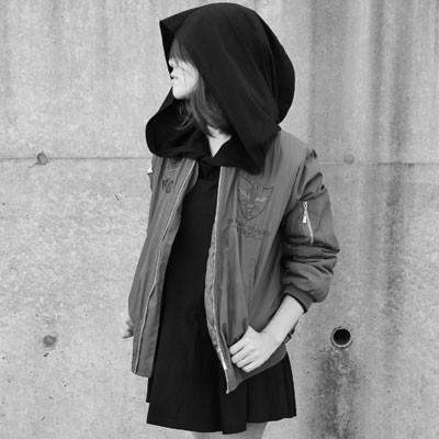 ビッグフーディヘムフレア UV対策 顔を全て隠せる ノーメイク隠し T