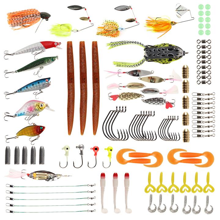 ルアーワーム色々102個セット バス釣り ハートルアー クランクベイト