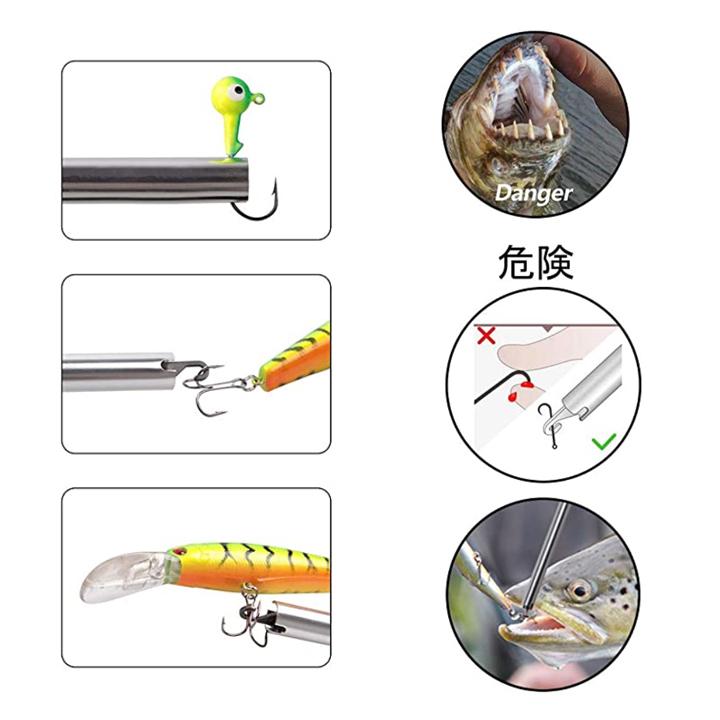 フックリムーバー 針はずし クイックハズシ フィッシングツール 魚に触れずにレバー 一発外し hook sharpener 船釣り 波止釣り 磯釣り |  | 06