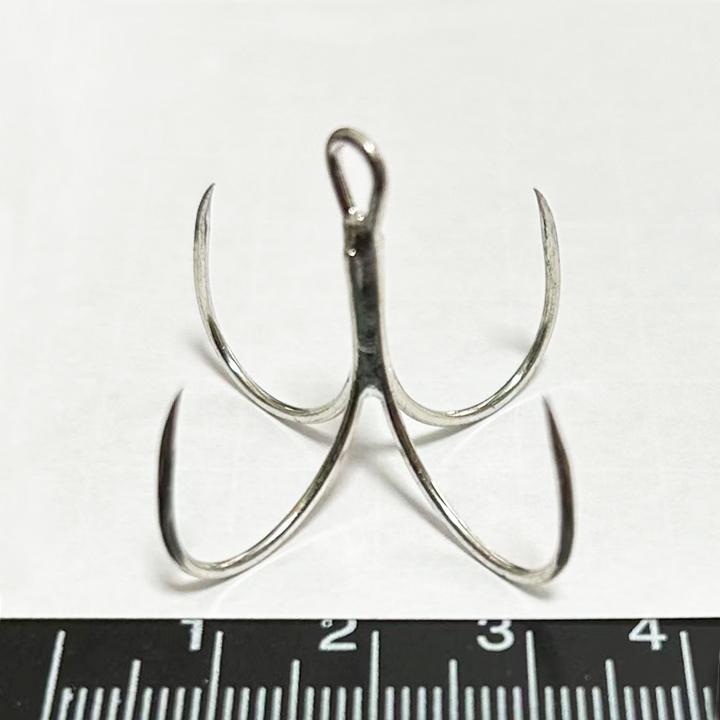 太刀魚四本鈎 アシストフック（10枚組）M(16#) 太刀魚 ジグ用アシストフック 太刀魚針 太刀魚ジギング カットウ針 太刀魚フックク |  | 04