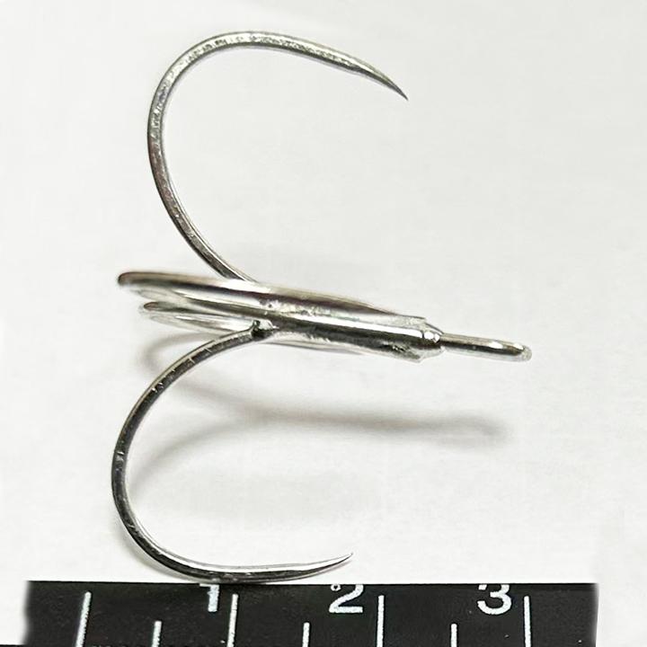 太刀魚四本鈎 アシストフック（10枚組）M(16#) 太刀魚 ジグ用アシストフック 太刀魚針 太刀魚ジギング カットウ針 太刀魚フックク |  | 05