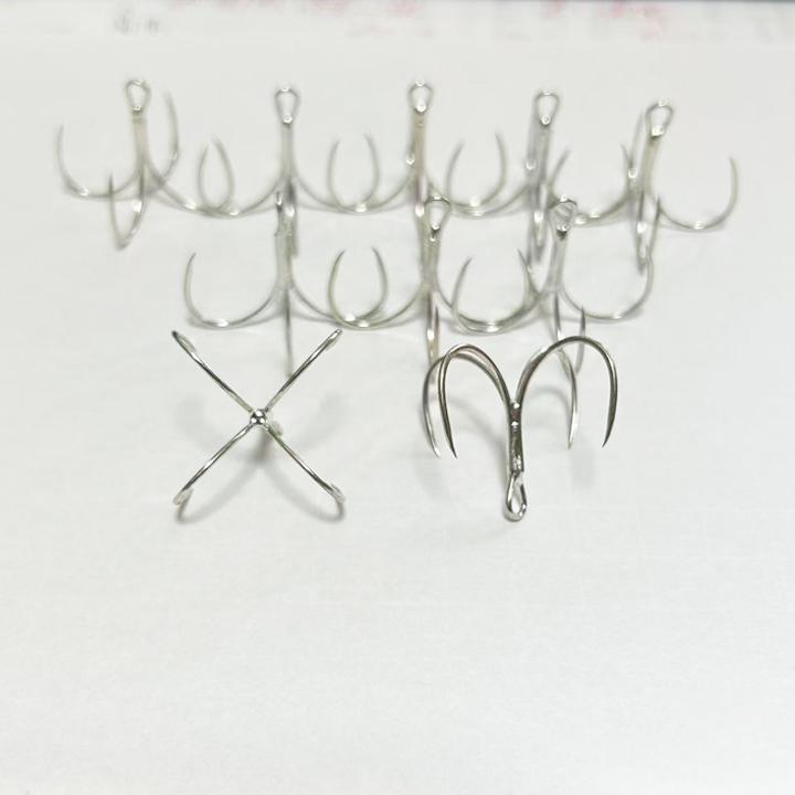 太刀魚四本鈎 アシストフック（10枚組）L(18#) 太刀魚 ジグ用アシストフック 太刀魚針 太刀魚ジギング カットウ針 太刀魚フックク |  | 02