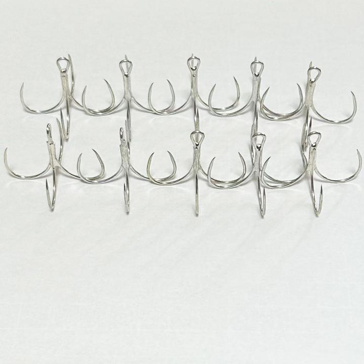 太刀魚四本鈎 アシストフック（10枚組）L(18#) 太刀魚 ジグ用アシストフック 太刀魚針 太刀魚ジギング カットウ針 太刀魚フックク |  | 03