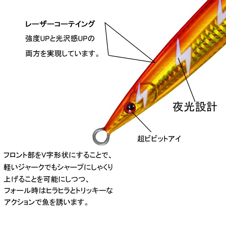 スロージギング165ｇ メタルジグ オーシャンリーフ 青物 ブリ ヒラマサ 太刀魚等に 2色選べる Jig165 C D 通販 Yahoo ショッピング