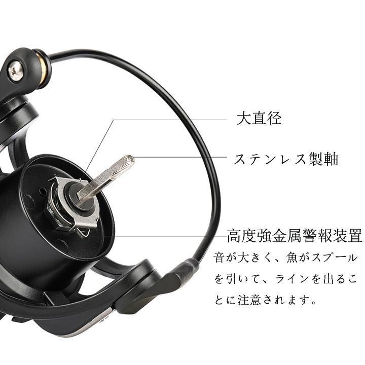 リール バランサー付き ブラック 9ペアリング NA5000 最大ドラグ12KG tsurinoya 釣り フィッシング 磯釣り 海釣り |  | 05
