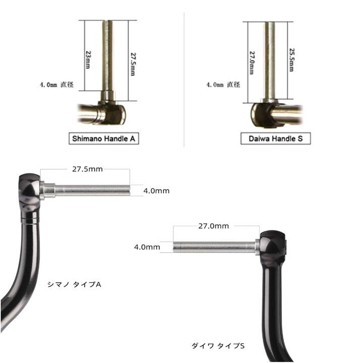 リール用ハンドルノブ オレンジ 38mm 釣り ルアー リールパーツ Daiwa typeS ShimanotypeA ダイワ シマノ用｜candd｜03